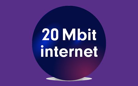 Plus 20 Mbit’ e kadar hız
