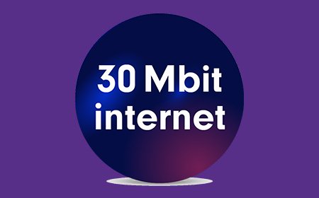 Plus 30 Mbit’ e kadar hız